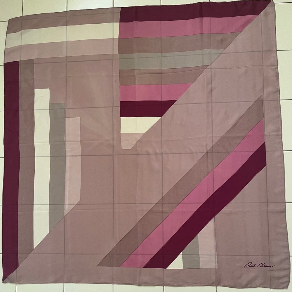 Vintage Bill Blass Silk Scarf